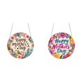 thumbnail image 1 of YWIYIUD 2PCS Happy Mother's Day Welcome Sign Wreath 8 Inch Round Wooden Hanging Door Sign Colorful Floral Rustic Farmhouse Porch Decorations with Chain for Mother's Day Front Door Decor, 1 of 5