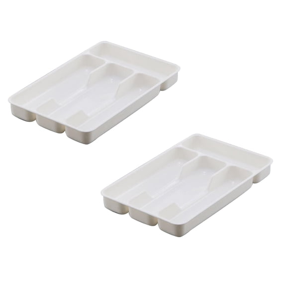 YWIYIUD 2PCS Kitchen Tools Drawer Organizer Cutlery Tray Spoon Forks Cutlery Separation Finishing Tray Stacked KnivesSpoon Forks Durable Drawer Organizer for Kitchen Storage and Organization