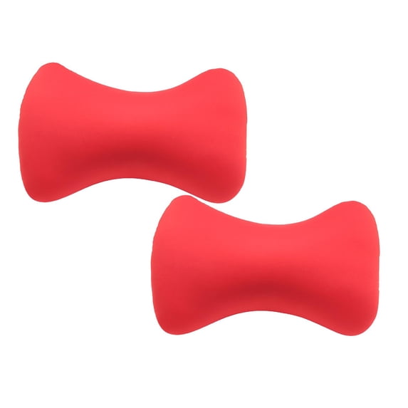 YWIYIUD 2PCS Microbead Neck Pillow Headrest Soft Comfortable MemoryFoam Automotive Neck Pillow Cushion 15inch BoneShaped Headrest Sleeping Pillow for Home Sofa Bed Travel Car