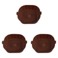 thumbnail image 1 of YWIYIUD 3PCS Air Fryer Silicone Liners for 2 to 3 QT Small Air Fryers, Square Small Air Fryer Silicone Liners Reusable Pot Baking Tray Air Fryer Accessories 5.7inch, 1 of 8