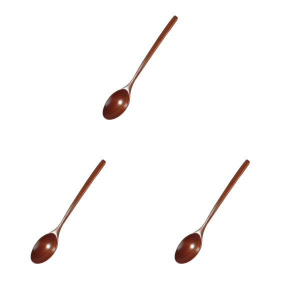 YWIYIUD 3PCS Wooden Spoons, 9.25inch Small Wooden Spoons, Wood Serving Table Spoon Set, Durable, Kitchen Cooking Gifts for Women and Men, Wooden Spoons for Utensils Set