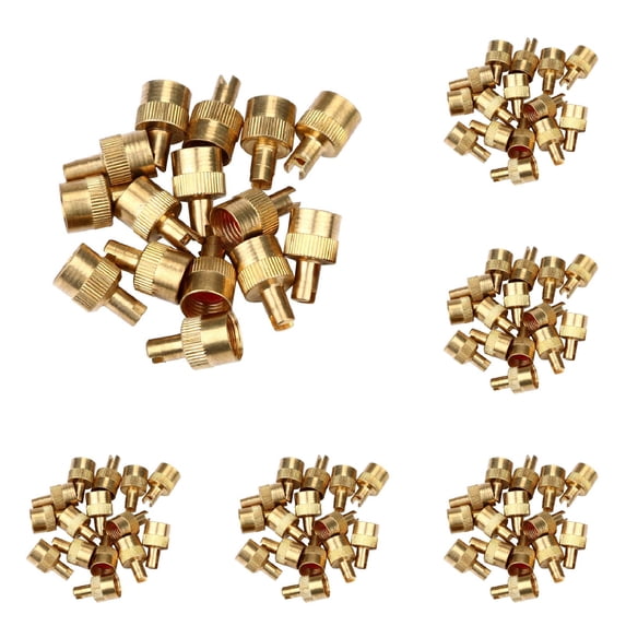 YWIYIUD 48Pcs Metal Slotted Slot ValveCaps with ValveCore Remover,Tire Air Cover Stem Cap Tyre ValveCaps Tire Stem Cover for Cars,Trucks,Motorcycle,Bike