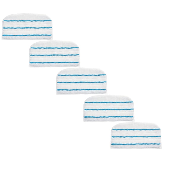 YWIYIUD 5PCS Steam Mop Pads, Replacement Steam Mop Pads, Steam Mop Cleaner Microfiber Steam Mop Replacement Pads Washable Reusable Steam Mop Pads for Steamer Floor Cleaning 6.3x12.2inch