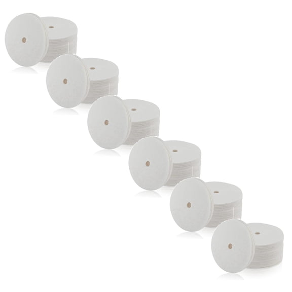 YWIYIUD 600Pcs Circular Perforated Percolator Coffee Filters 3.75inch Disposable Coffee Paper Filter White Disposable Disc Filter Coffee Paper Filters for Camping Coffee Makers