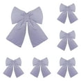 thumbnail image 1 of YWIYIUD 6PCS Velvet Christmas Tree Bows, Christmas Tree Topper Ribbon Gift Bows Xmas Decor For Indoor Outdoor, Christmas Bows for Tree Wreath Stairs Fireplace Indoor Decor 5x6/8x10/11x13inch, 1 of 1