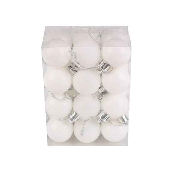 YWIYIUD Christmas Ball Ornaments, Farmhouse Rustic Christmas Hanging Ornaments, 24PCS Shatterproof Christmas Ball, Vintage Decorations for Xmas Tree Wedding Holiday Party Home Decor