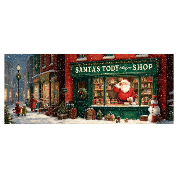 YWIYIUD Christmas Garage Door Banner Cover, Extra Large Garage Decorations, Rustic Xmas Winter Snowman Door Banner for Indoor Outdoor Home Wall Christmas Holiday Party Banner for Xmas 7x8 FT