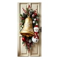 thumbnail image 1 of YWIYIUD Christmas Snowman Door Cover Decorations Christmas Front Door Banner Xmas Party Photography Background Holiday Door 35 X 79 Inches Winter Xmas NewYear Banner Photo Background Door Decor, 1 of 5