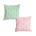 thumbnail image 1 of YWIYIUD EasterRabbit Soft Plush PillowCovers,18 x 18 Inch Set of 2,Cute RabbitJacquard Throw PillowCovers with Hidden Zipper,Spring Easter Home Decorations Cushion Case for Sofa Bedroom, 1 of 6