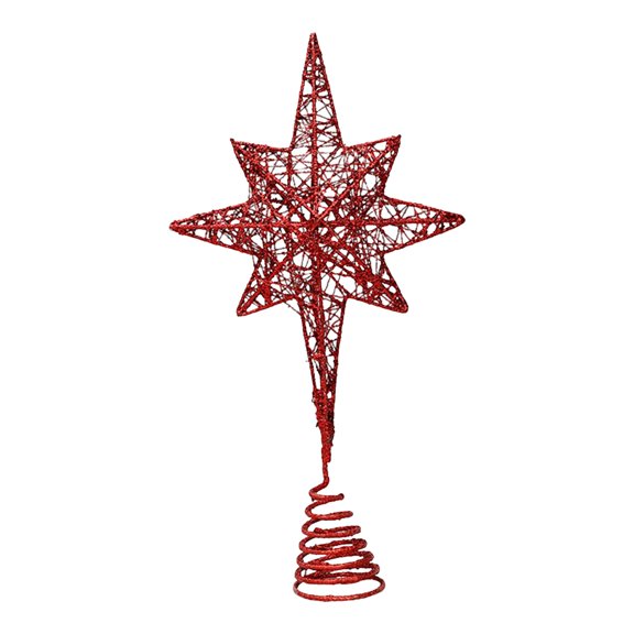 YWIYIUD Fall Christmas Tree Topper Decorations, 15x8 Christmas Star Tree Top, Star Christmas Tree Decorations for Home Indoor Party
