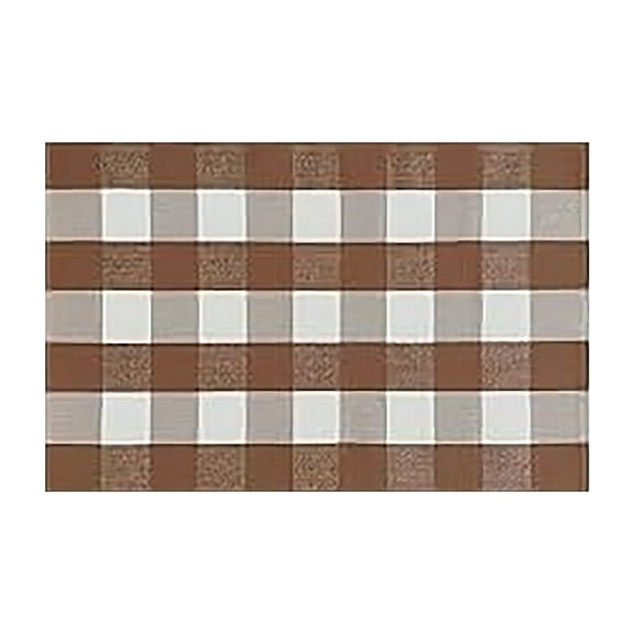 YWIYIUD Front Door Mat Christmas Plaid Outdoor Rug, 16 x 24 Inch Checkered Rug Farmhouse Fall Front Porch Rug Decor Cotton Woven Washable Layered Door Mats Christmas Autumn Decorations