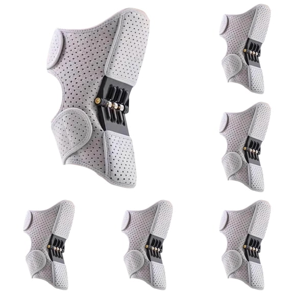 YWIYIUD Knee Assistive Device, Knee Protection Booster, KneeBooster Brace Joint Support Spring Stabilizer, Adjustable Spring KneeBrace for Reduces Pressure on the Joint 6PACK
