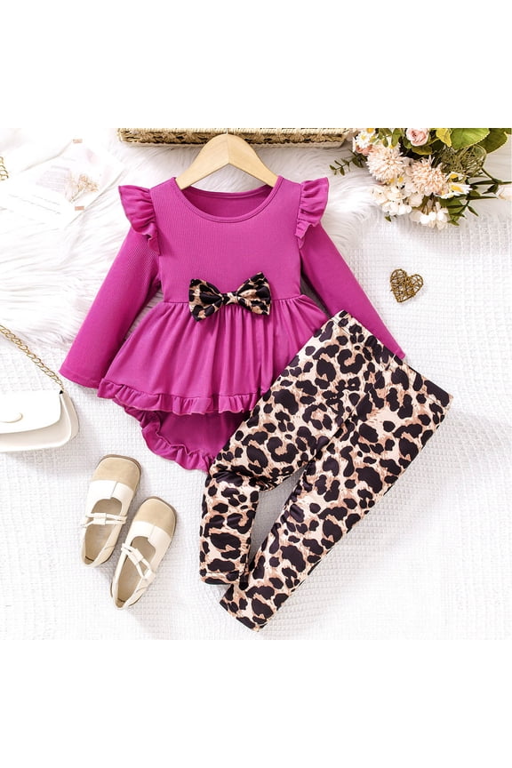 Toddler Girl Clothes Ruffle Long Sleeve Tops and Floral Pants 2PC Fall Clothing for Girl Spring Summer Outfits Spring Outfits for Girls Cute Toddler Girl Clothes Gift Set Red 5-6 Years