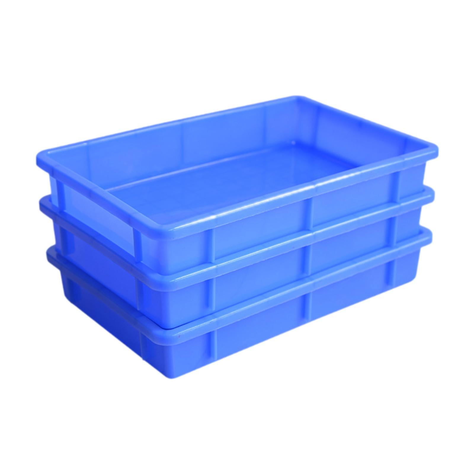 YWJLQH 3 Pieces Storage Bins Open Stackable Bins for s Organization Office