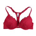 thumbnail image 1 of YWMJI Women's Lace Bra Front Closure Floral Lace Underwire Bra Seamless Unlined Racerback Push Up Bra Full Coverage Padding Support Bras Front Snap Supportive Bras Soft Wire Lift Breasts Red 3Xl, 1 of 3