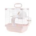 thumbnail image 1 of YWMJZEU 2 Layers Hamster Habitats Cage for Mouse Rat Detachable Bottom Tray Multipurpose Pink, 1 of 9