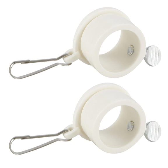 YWMJZEU 2 Pack Flag Pole Swivel Mounting Rings Flag Pole Accessories with Grommet Clip 1inch