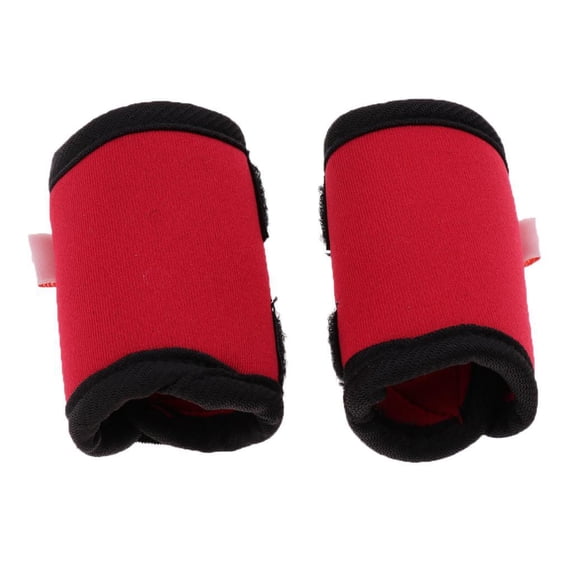 YWMJZEU 2 Pieces Leg Support For Dog Squatting Dog Surgical Injury Knee Pads Feet Cover Red S