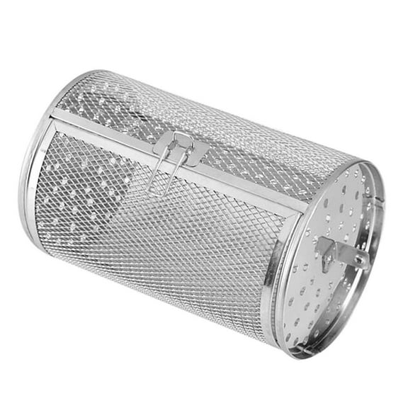 YWMJZEU 22cm x 11.7cm Coffee Beans Roaster Drum, BBQ Rotisserie Ovenware - Stainless