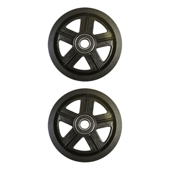 YWMJZEU 2Pcs Barn Door Sliding Wheels Track Rollers for Cabinet Window Garages Gates