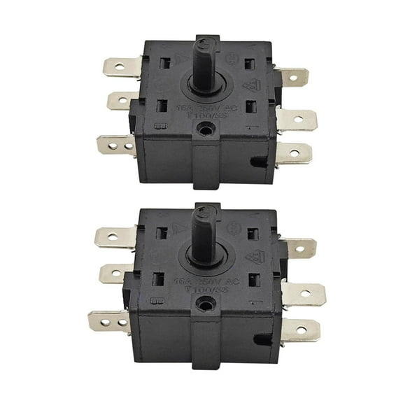 YWMJZEU 2Pcs Cooling Fan Switch Rotary Selector Switch Adjustable Speeds Spare Fan Speed 6 Foot