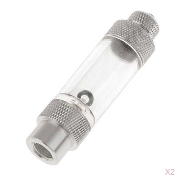 YWMJZEU 2x CO2 Bubble Counter - Aquarium Diffuser Fish Tank CO2 Atomizer Single Head