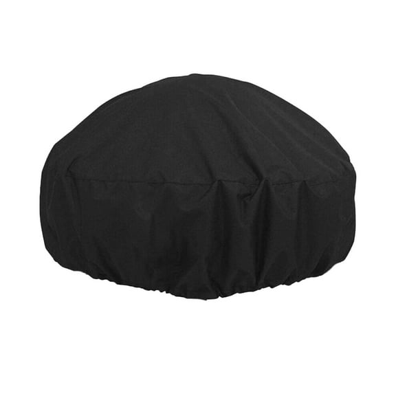 YWMJZEU 33'' BBQ Fire Pit Protector Cover, Waterproof, Windproof, Round, Heavy Duty Rip Proof Patio Fire Bowl Barbecue Cover Protective