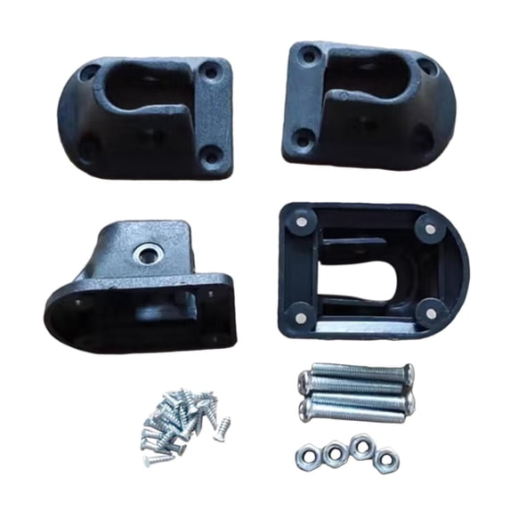 YWMJZEU 4Pcs Folding Lap Desk Leg Brackets, Foldable Laptop Table Leg Connector, Folding With Screws