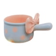 thumbnail image 1 of YWMJZEU 600ml Ceramic Soup Pot with Instant Handle Oven-Baked Rice Bowl for Cereal Chili Blue, 1 of 9