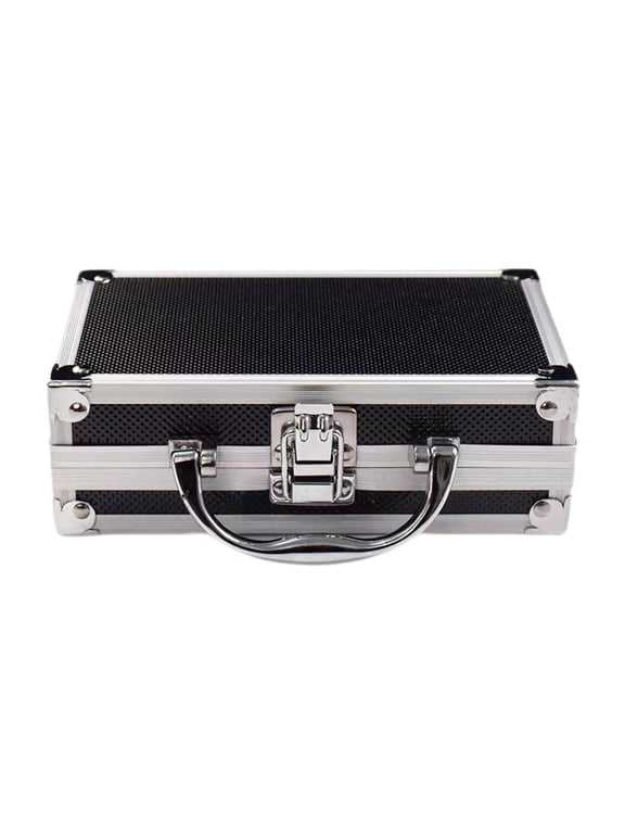 Aluminum Alloy Carrying Case Multifunctional Attache Case Sturdy Metal Briefcase