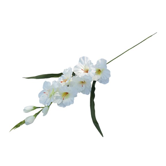 YWMJZEU Artificial Gladiolus Artificial Flower Artificial Flower for Wedding Party Decor White