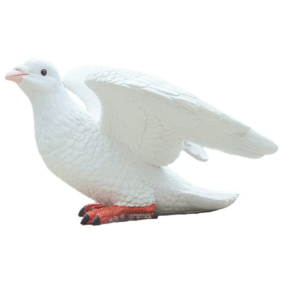 YWMJZEU Artificial Pigeon Model Simulation Pigeon Statue Aesthetic White Pigeon Figurine Style D