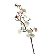 YWMJZEU Artificial Plum Blossom Bouquet Twig Fake Flower Branche for Wedding Party Decor White