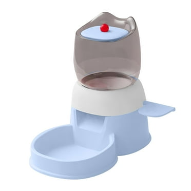 YWMJZEU Automatic Pet Feeder,Pets Automatic Feeder,Press to feed Visible Window Cat Food blue
