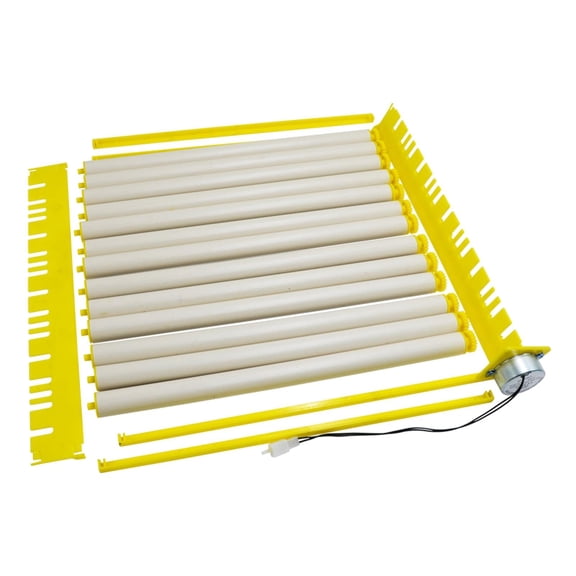YWMJZEU Automatic Rotating 36 Degree Rotating Egg Tray Roller Incubation Tool Farm Duck 56Eggs 13Rods