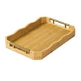 thumbnail image 1 of YWMJZEU Bamboo Serving Tray Food Storage Dinner Dessert Multipurpose Kitchen Platter Tea S, 1 of 9