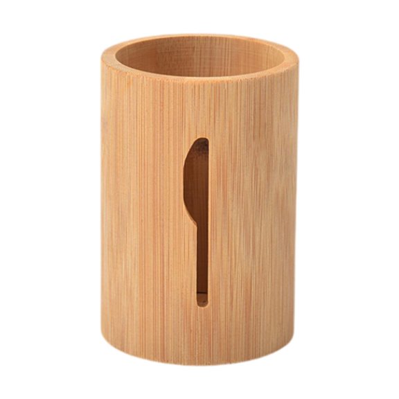 YWMJZEU Bamboo Silverware Organizer Flatware Holder Kitchen Organizer Rustic Countertop knife