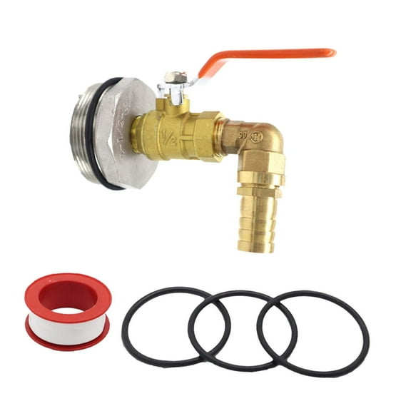 YWMJZEU Barrel Faucet Leakproof Gasoline Garden Drum Equipment Drum Faucet for 55 Gallon Right Angle Outlet