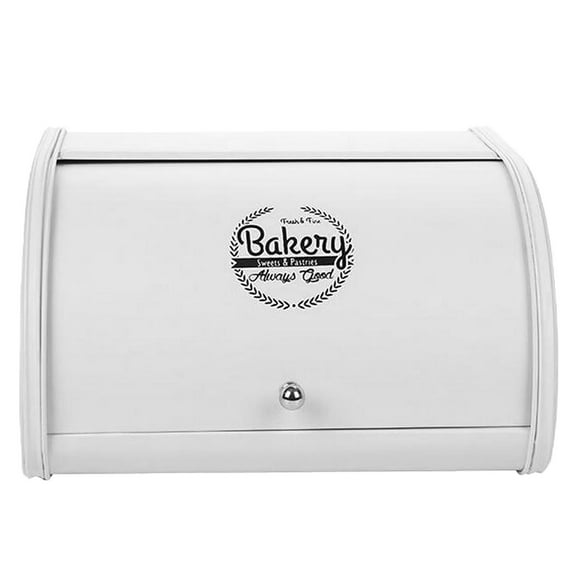 YWMJZEU Bread Box Roll Top Bin Bakery Always Good Storage Loaf Kitchen Large, Black Pink White