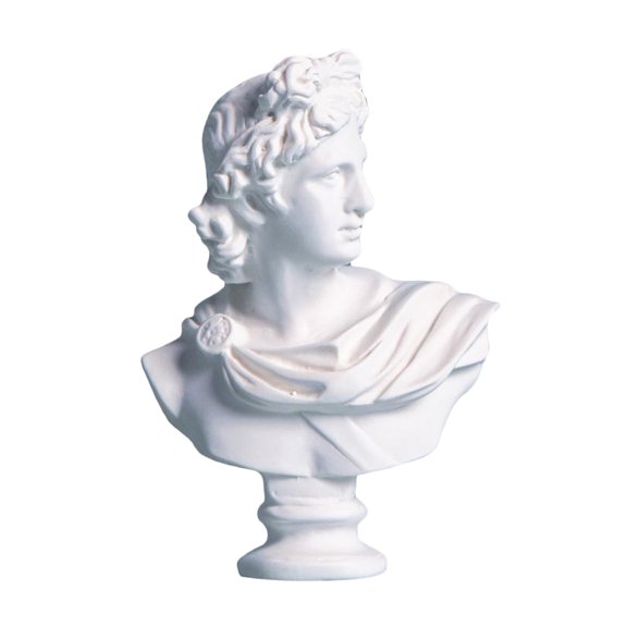 YWMJZEU Bust Statue Sculpture,Classic Greek Figure Head Statue Figurine Head Sculptures Apollo