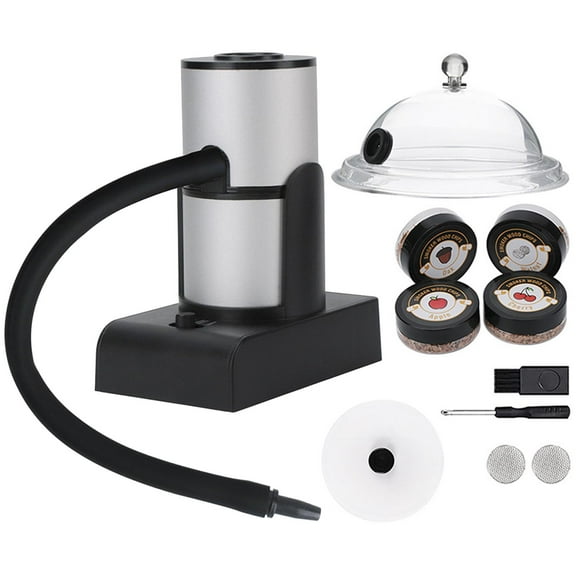 YWMJZEU Camping BBQ Picnic Smokehouse 2 AA Batteries Operated for Steak, Meat, Cocktail,