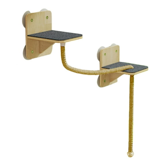 YWMJZEU Cat Wall Shelves Accessories Cat Climbing Shelf for Resting Playing Climbing Hemp Rope