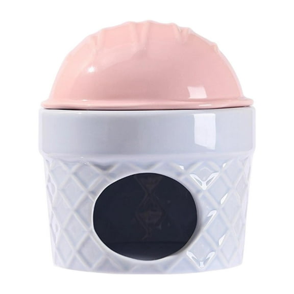 YWMJZEU Ceramic Hamster Nest Hamster Habitats Cute Indoor Cave Cooling House Pet Hideout Pink