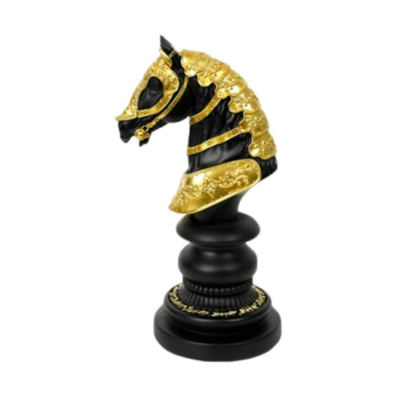 YWMJZEU Chess Pieces Statue Resin Figurine Housewarming Gift Chessmen Ornament Tabletop Horse