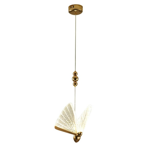 YWMJZEU Creative Butterfly Chandelier Pendant Lamp Modern Ceiling Light Suspended Lights Transparent L