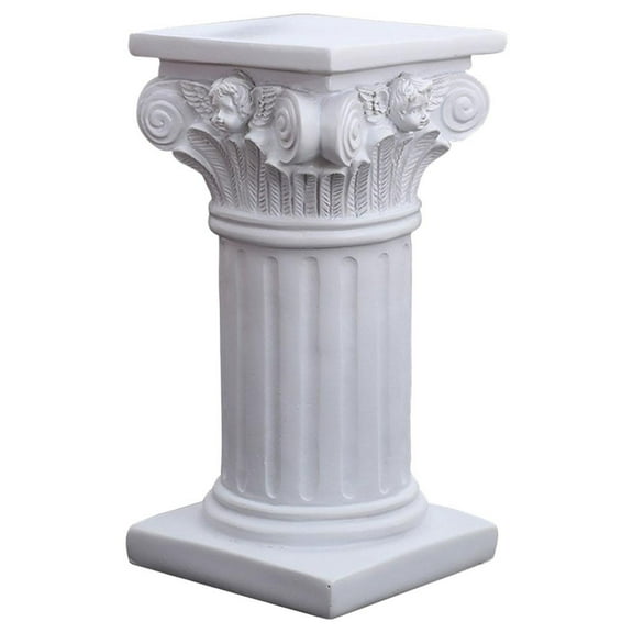 YWMJZEU Creative Roman Pillar Statue Pedestal Stand Indoor Outdoor Garden Decor L Square
