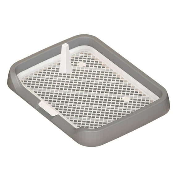 YWMJZEU Dog Toilet Anti Splashing Indoor Open Top Entry Dog Litter Pan Detachable Litter gray