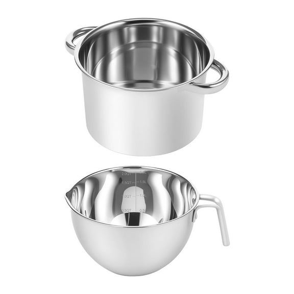 YWMJZEU Double Boiler Pot Set Chocolate Melter with Handles Mixing Bowl for Candy Making