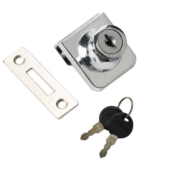 YWMJZEU Drawer Cabinet Display Case Glass Showcase Sliding Glass Door Keyed Lock, with 2 35x32mm B