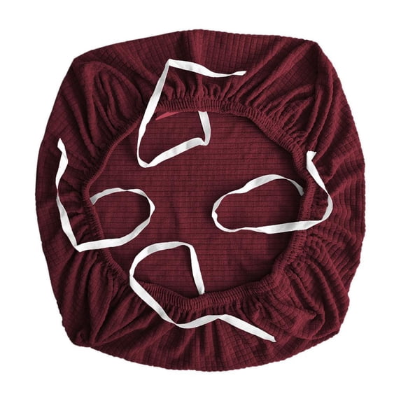 YWMJZEU Elastic Office Chair Covers Stretchable Removable Spandex Chair Seat Cushion Protector Furniture Protector Chair Seat Cover Dark Red
